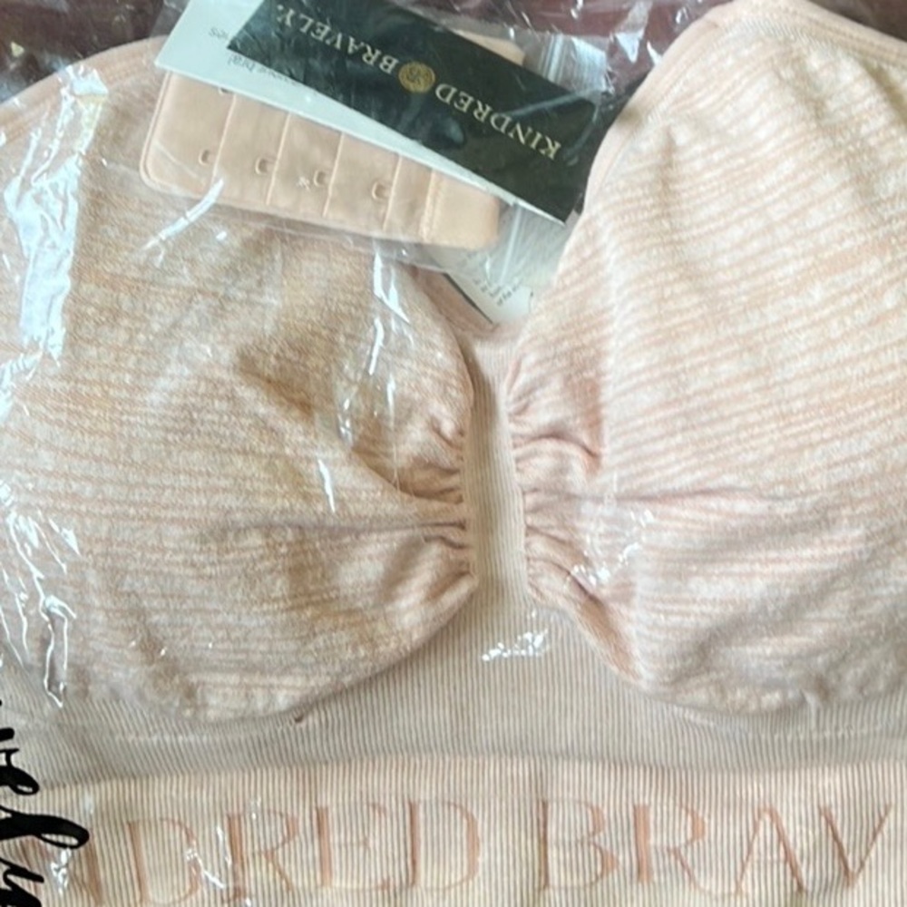 NWT peach nursing bra